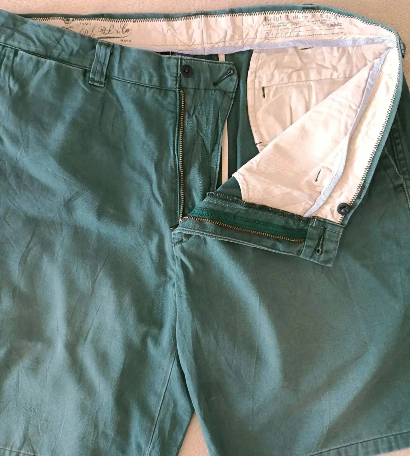 Short Polo Ralph Lauren RL-5 Vintage vert Taille 35 – photo 3